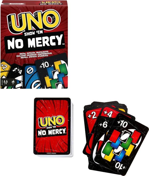 Produktbild Mattel Games Uno No Mercy (Deutsch, Englisch, Französisch, 2 - 8 Spieler)