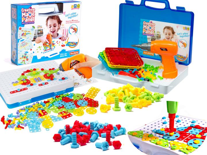Produktbild Ikonka Kontext Hölz Bildungs Blöcke für Kinder, Arcade Spielzeug das beim Lernen hilft