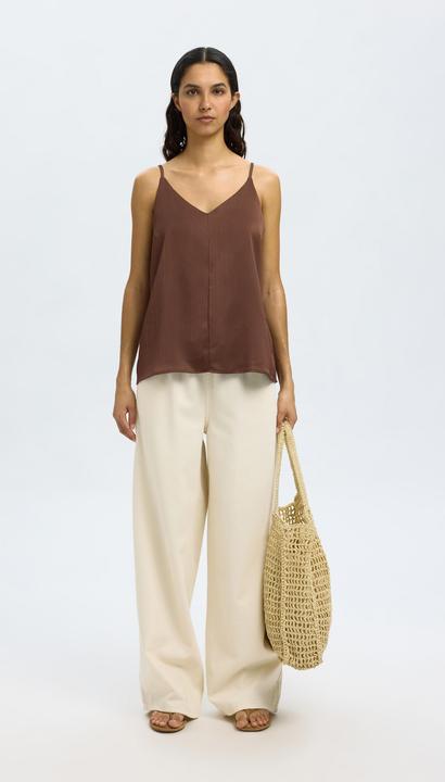 Actual product image Selected Satin Spaghettiträger-Top (34)