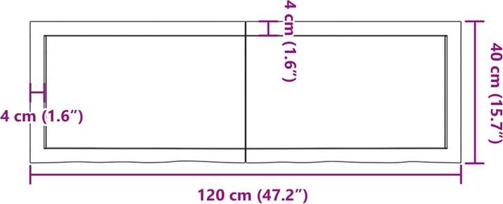 Produktbild vidaXL Waschtischplatte (60 x 50 cm)