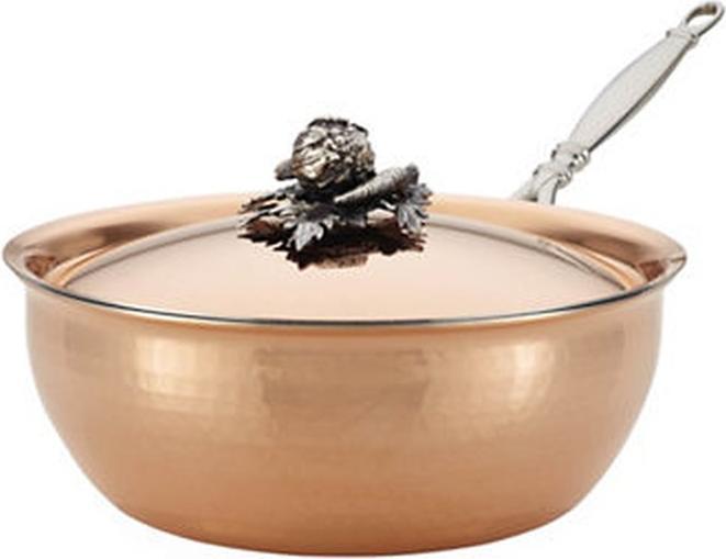 Ruffoni Opus Cupra Sauteerpan met Deksel, 24cm (Casserole, Poêle à frire, Acier inoxydable, Aluminium, Cuivre)