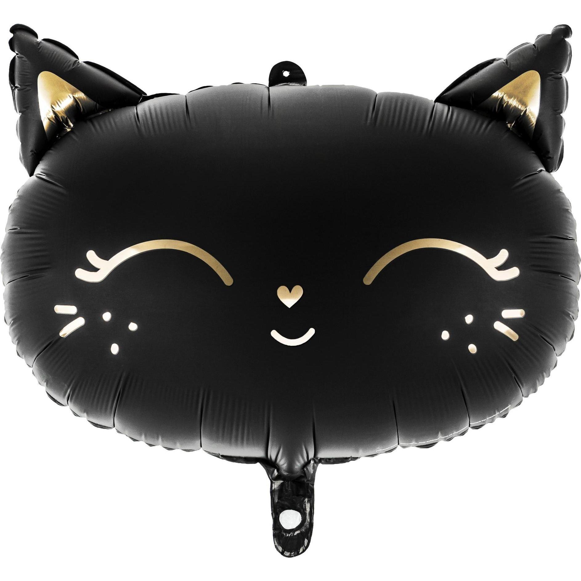 Partydeco Ballon Katze schwarz