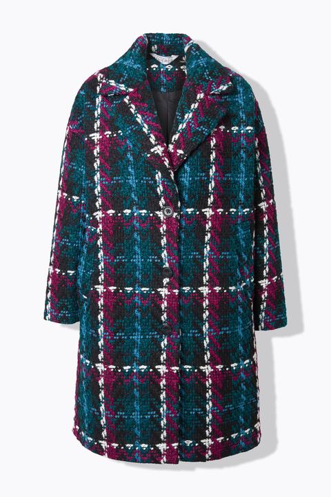 Produktbild Studio Untold Karomantel, oversized, Reverskragen