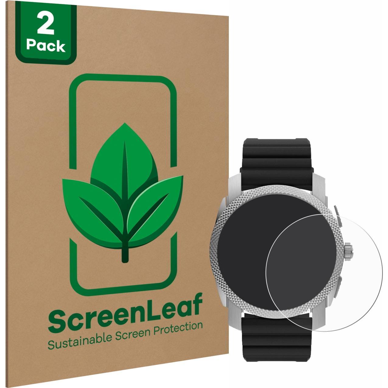 ScreenLeaf Schutzfolie nachhaltiger Displayschutz Displayschutzfolie Folie Klar Transparent, Smartwatch Schutzfolie, Tra...