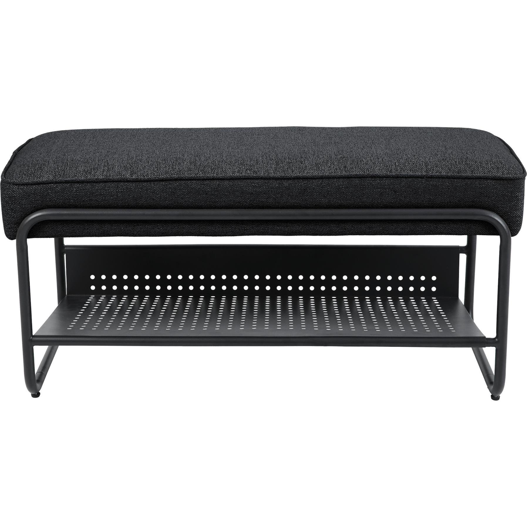 Thumbnail - En.Casa, Schuhschrank, Schuhbank Lillehammer 90x37x42 cm Schwarz