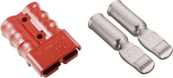 RS PRO Batteriesteckverbinder, Stecker, 2 -Kontakte