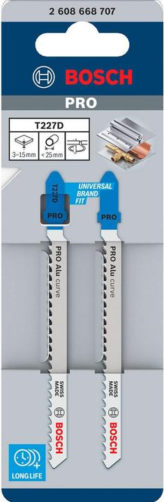 Produktbild Bosch Professional Zubehör PRO Alu curve T227D Stichsägeblatt, 100 mm, 2-tlg.
