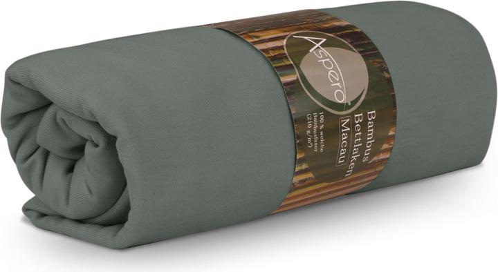 Produktbild Aspero Bambus Spannbettlaken Macau (90 x 200 x 30 cm)