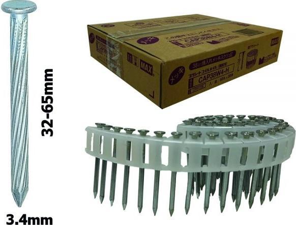 Max NCP91032 Gehärteter Spulennagel für HN120 - 3,4x32mm