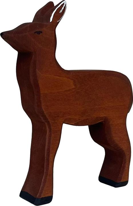Produktbild Natura Punto Holztier Reh, handgefertigt, 11 x 13 x 2,5 cm