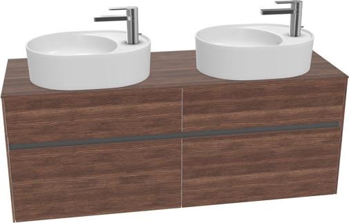 Produktbild Villeroy & Boch Collaro Waschbeckenunterschrank 1400x548x500 mm, 4 Auszüge, für 2 Waschbecken, C0 (147 x 50 x 57 cm)