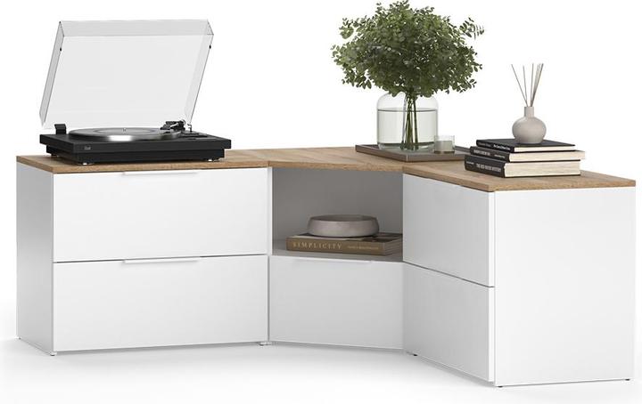 Produktbild Vicco Wohnwand Wido, Weiss/Sonoma, 3 Teile (68 x 38.20 x 50 cm)