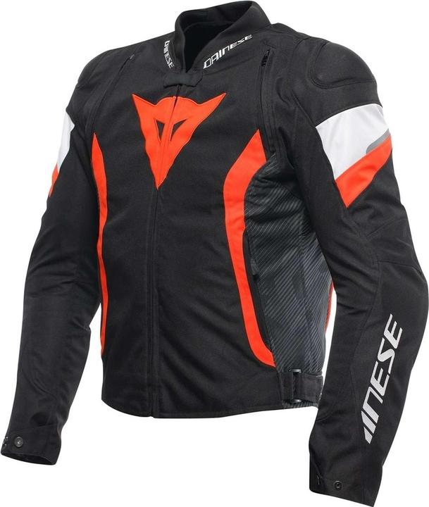 Black, Black with fluorescent red and white accents, Red, White