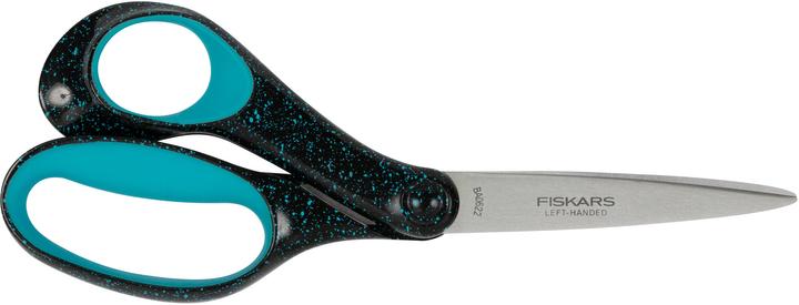 Image du produit Fiskars 1067869 Ciseaux pour adolescents, gauchers, noir/turquoise (20 cm)