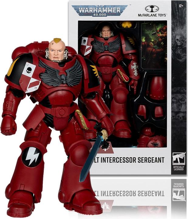 Produktbild McFarlane Warhammer 40,000 Actionfigur Assault Intercessor Sergeant (Blood Angel) 18 cm