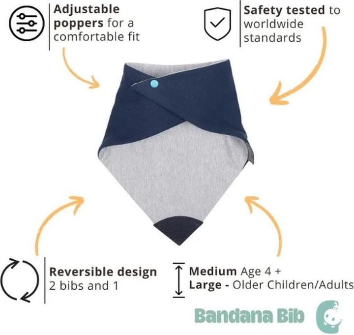 Produktbild Cheeky Chompers Medium Neckerchew Navy (4 Monate)