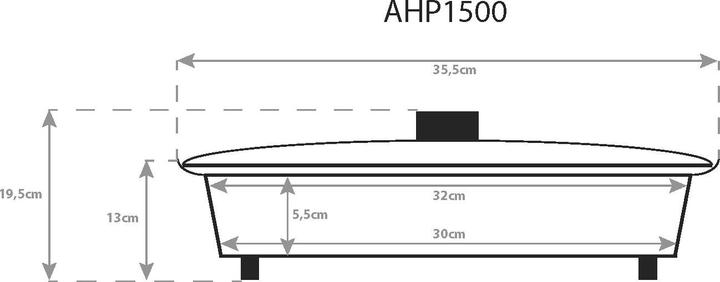 Produktbild Bestron AHP1500Z Elektrische Paella-Pfanne
