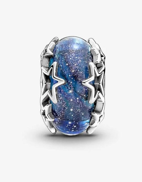 Immagine prodotto Pandora Charms/Beads di Murano con galassia blu e stelle (Argento 925, Vetro)