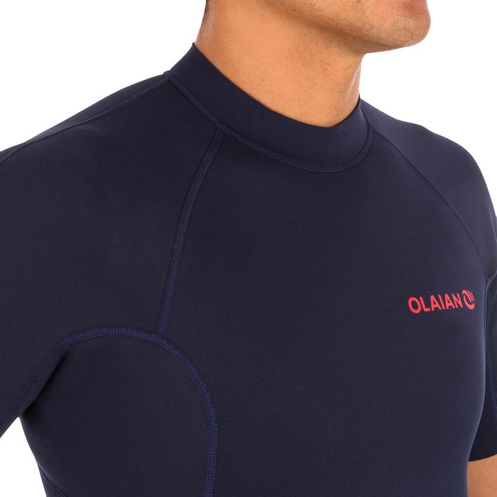 Actual product image Olaian Short wetsuit for men surfing 1.5 mm neoprene (XXL)