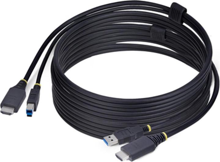 Produktbild StarTech .com HU12210-KVM-CABLE, 3,1 m, USB, USB, HDMI, Schwarz, HDMI + USB 3.2 Gen 1 Type-A