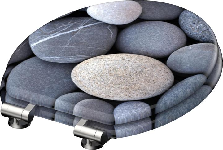 Actual product image Schütte MDF WC-Sitz GREY STONES
