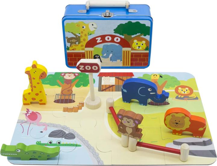 Inware Jeu de zoo dans une valise