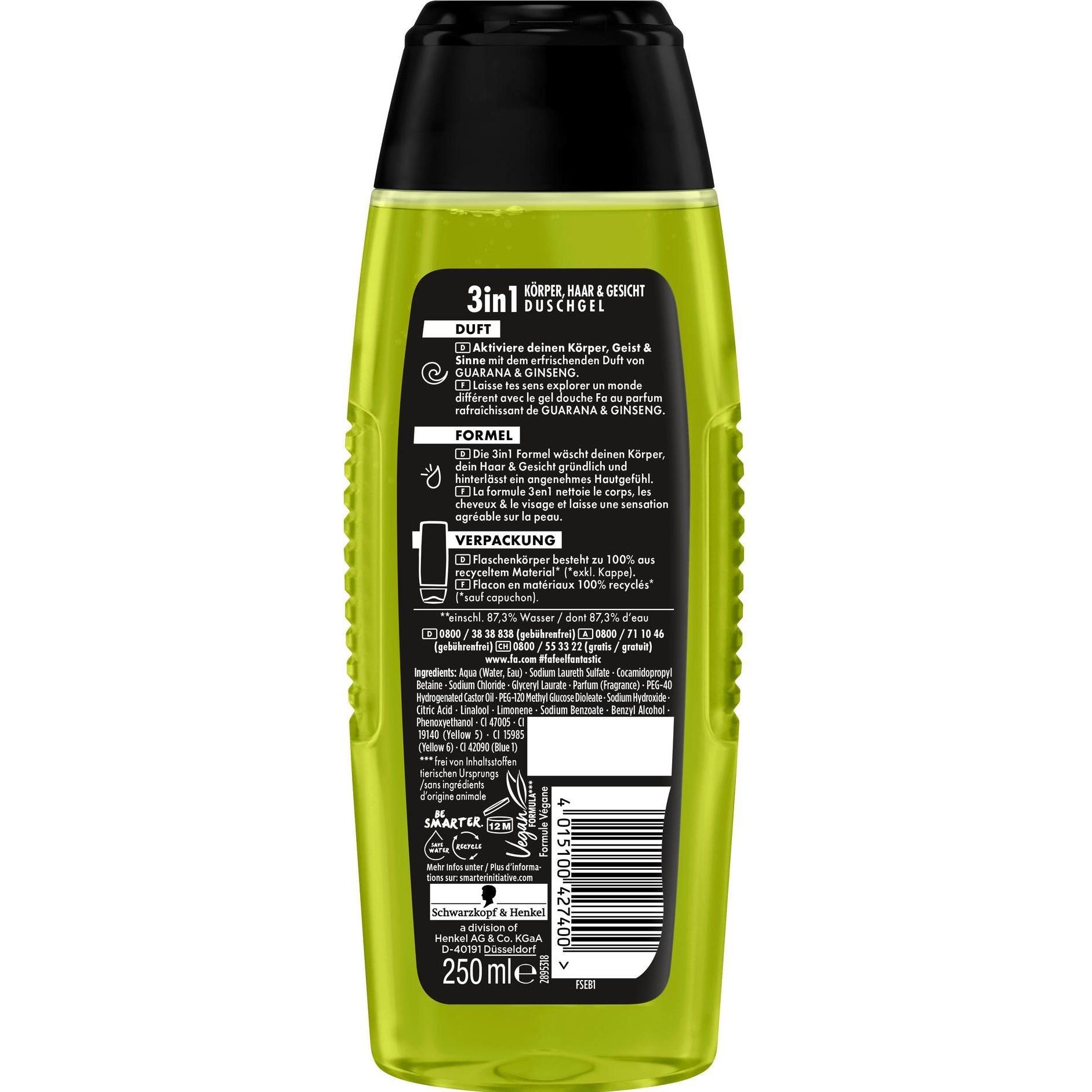 Thumbnail - Fa, Duschmittel, Duschgel Energy Boost 250 ml (250 ml)