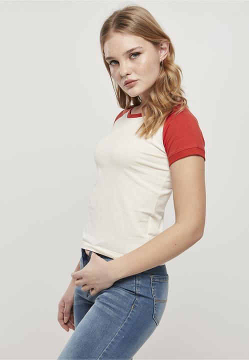 Produktbild Urban Classics Ladies Organic Stretch Short Retro Baseball Tee (4XL)