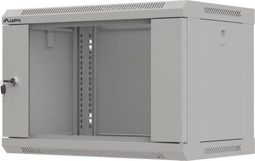 Image du produit Lanberg Rack-Schrank 19 6HE 540x350 grau mit Glastür (Flat Pack) (6 HE, Rack 19 pouces)