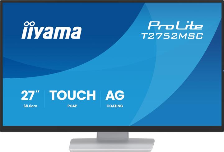 Image du produit iiyama 27" WHITE IPS Optical Bonded PCAP, 10P T (1920 x 1080 pixels, 27")