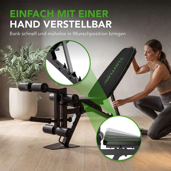 Actual product image Tunturi Verstellbare Hantelbank mit Bauch- und Beintrainer UB60