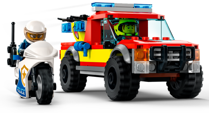 Produktbild LEGO Löscheinsatz und Verfolgungsjagd (60319, LEGO City)
