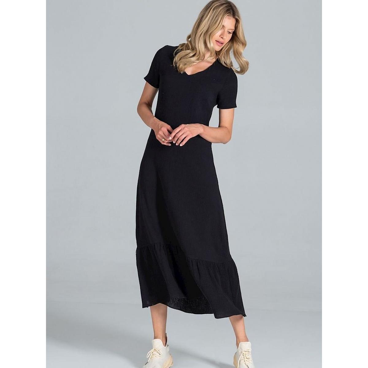 Figl, Damen, Kleider, Alltagskleid, Schwarz, (L)