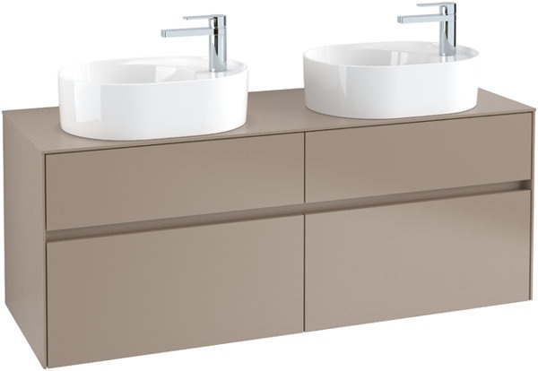 Produktbild Villeroy & Boch Collaro Waschbeckenunterschrank 1400x548x500 mm, 4 Auszüge, für 2 Waschbecken, C0 (147 x 50 x 57 cm)