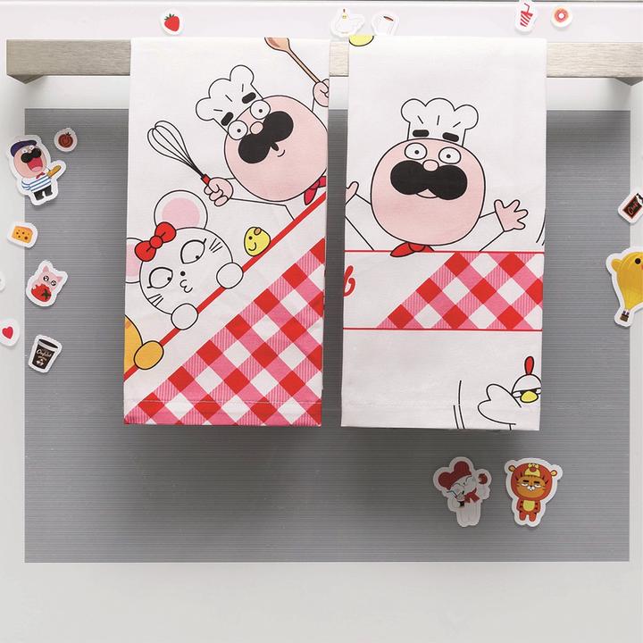 Actual product image Chefclub Lot 2 torchons de cuisine (35 x 50 cm)