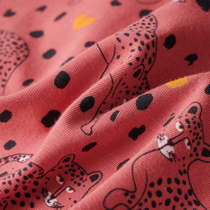 Produktbild VidaXL Kinderpyjama mit Langen Ärmeln Altrosa 128,Material: 95 (128)