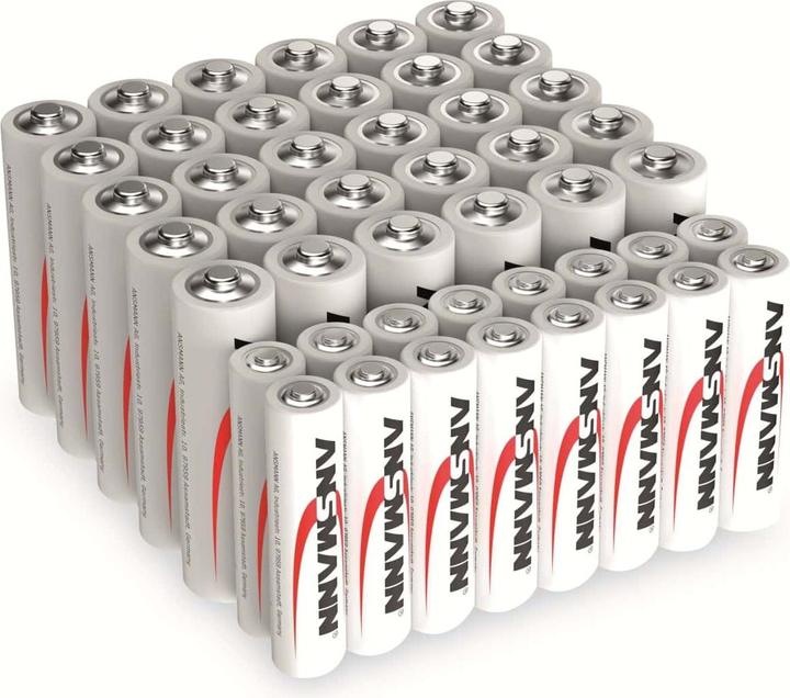 Produktbild Ansmann Batterie-Set, Alkaline, 46 Stück, 30x Mignon, 16x Micro (46 Stk., AA / LR6 / LR06 / Mignon / R6 / R14505, 2800 mAh)
