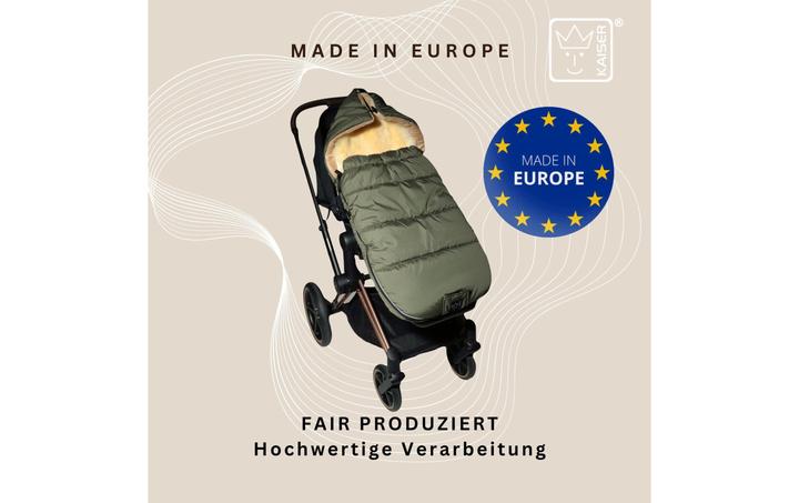 Produktbild Kaiser Baby Kaiser Thermo Fusssack mit Lammfelleinlage Sheepy, kaki