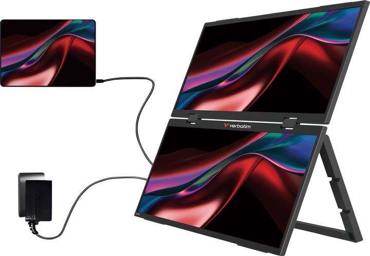 Image du produit Verbatim Portable 15.6" FHD Dual Monitor (1920 x 1080 pixels, 15.60")
