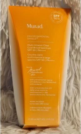 Actual product image Murad Multi-Vitamin Clear Coat Cream SPF50 (Sun cream face, SPF 50, 50 ml, 50 g)