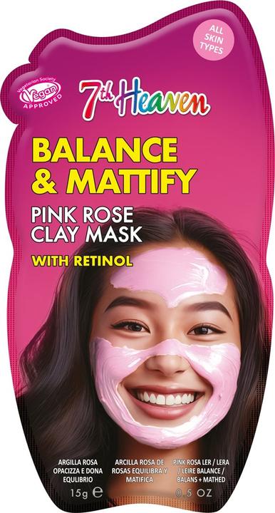 Actual product image 7th Heaven Clay Mask Pink Rose 15 g