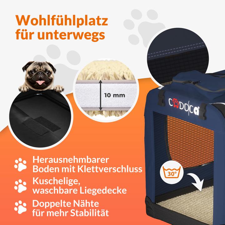 Image du produit Cadoca Caisse de transport S (Chien, Lavable, Pliable)