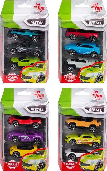Actual product image Dickie The cast vehicles 3 Pack - 4 assort.