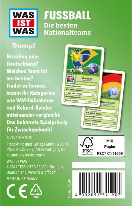 Actual product image Kosmos National Football Teams (German, 2 - 4 Players)