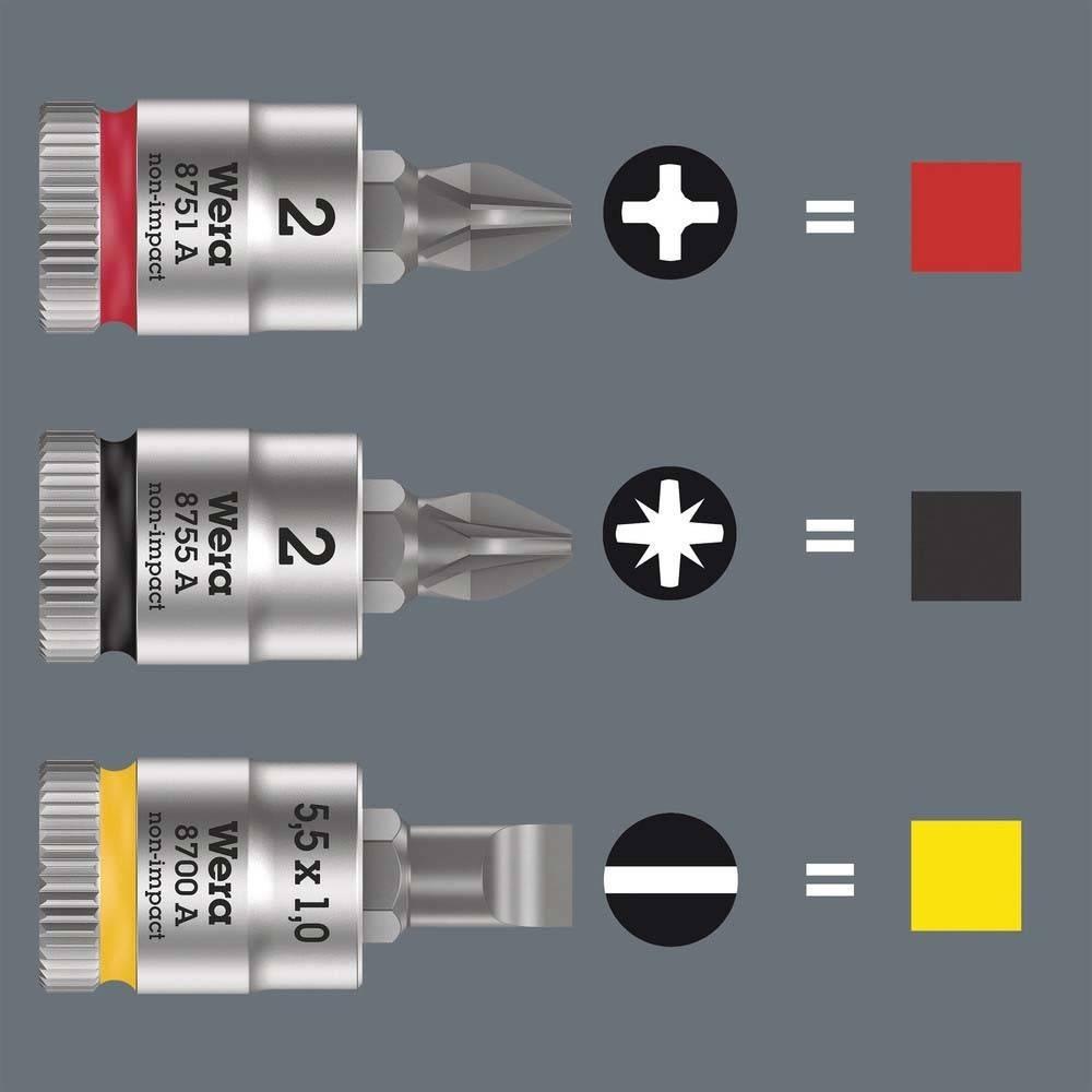 Thumbnail - Wera, Steckschlüssel + Stecknuss, 8755 A PZ 1 x 28 mm