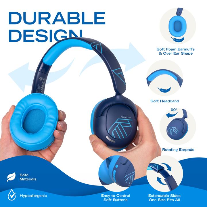 Produktbild PowerLocus Lion Bluetooth-Kinderkopfhörer mit ANC und Mic