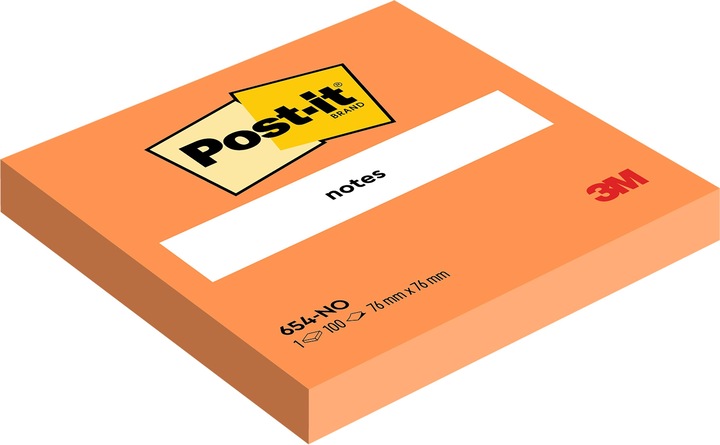 Actual product image Post-it Neon (76 x 76 mm)