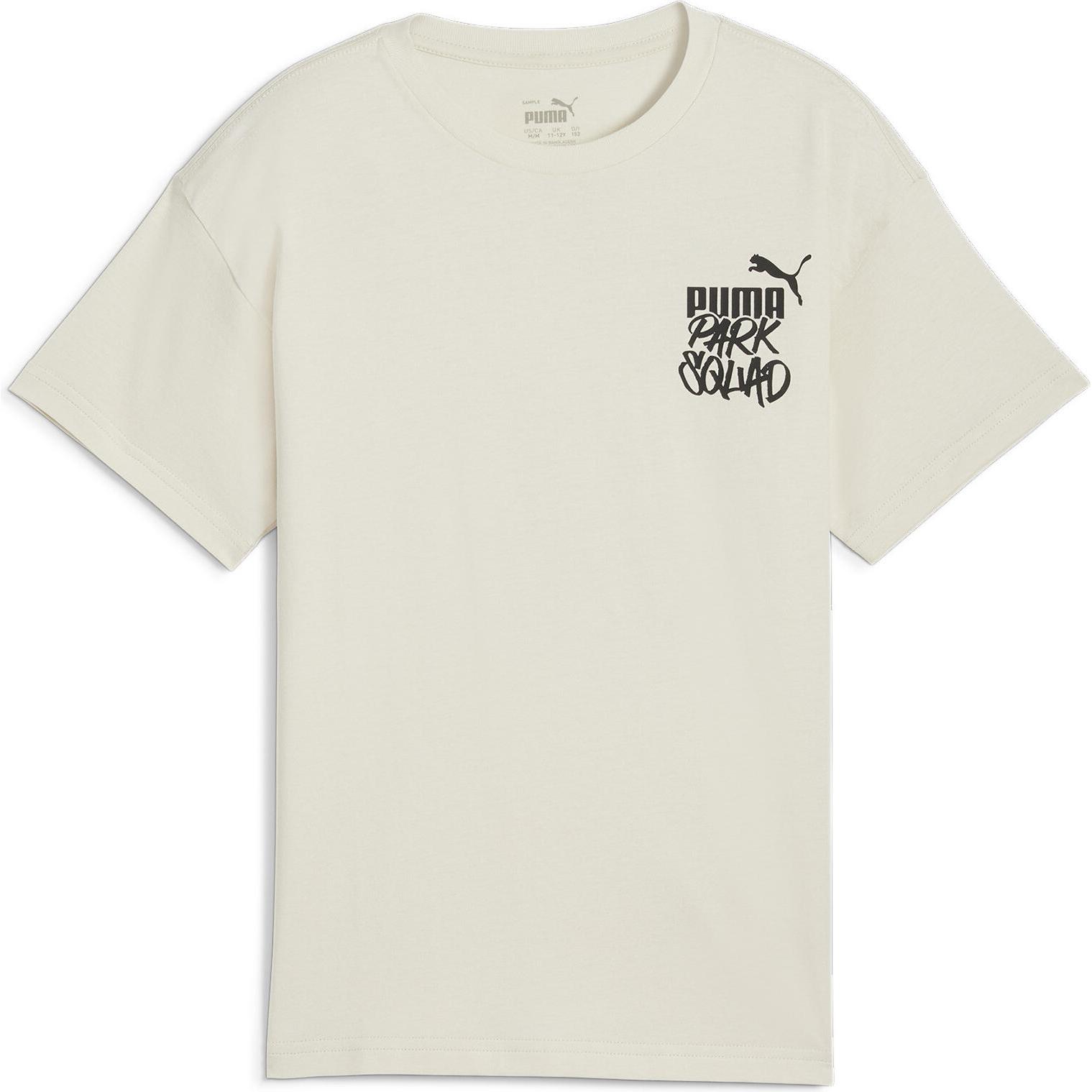 Puma, Jungen, Sportshirt, ESS+ MID 90s Graphic Tee B (176), Weiss, 176