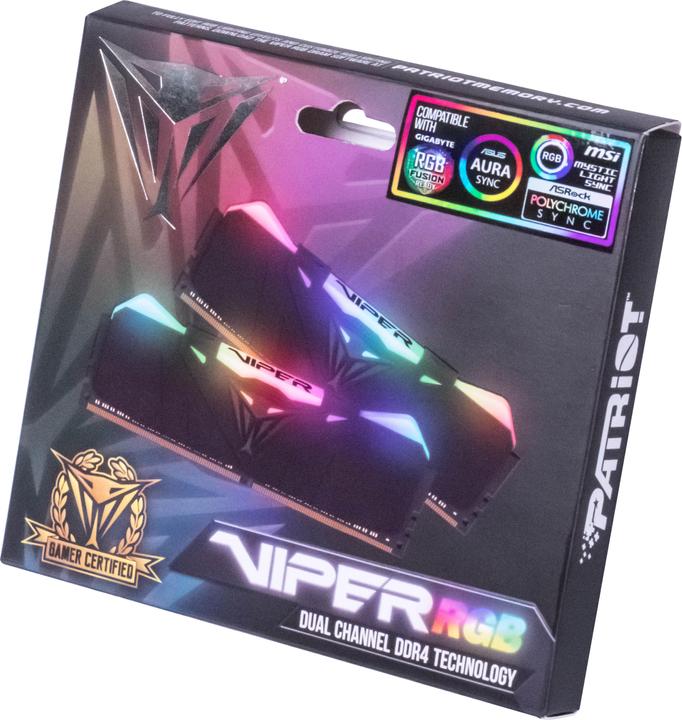 Produktbild Patriot Viper RGB PVR432G320C6K Speichermodul GB DDR4 (2 x 16GB, 3200 MHz, DDR4-RAM, DIMM)