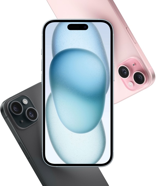Produktbild Apple iPhone 15 (128 GB, Green, 6.10", SIM + eSIM, 48 Mpx, 5G)